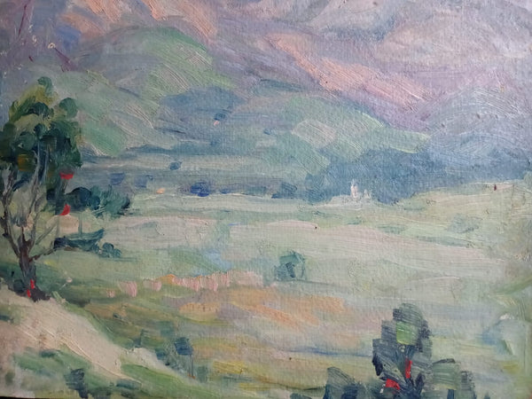 Hanson Puthuff Original Vintage Antique CA Plein Air American Impressionism Arroyo Seco Canyon Mountain Landscape Oil Painting