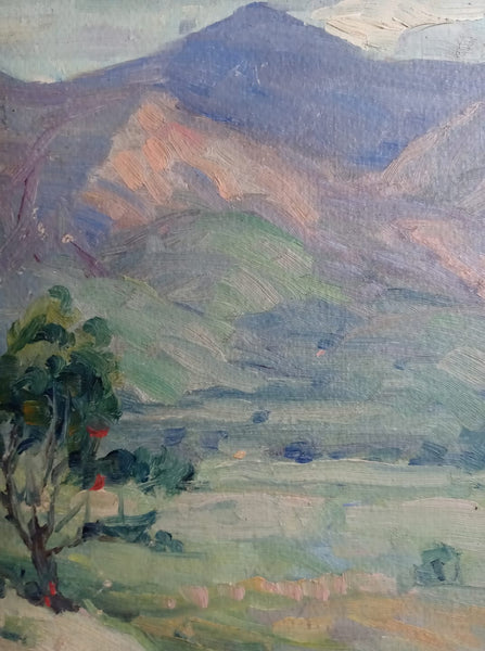 Hanson Puthuff Original Vintage Antique CA Plein Air American Impressionism Arroyo Seco Canyon Mountain Landscape Oil Painting