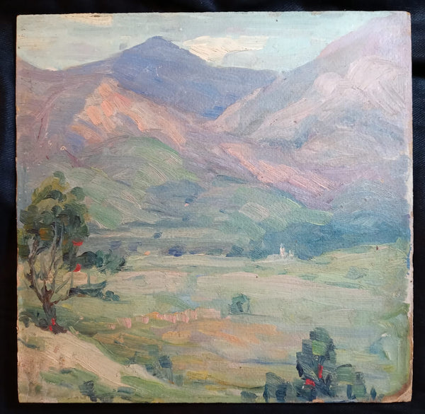 Hanson Puthuff Original Vintage Antique CA Plein Air American Impressionism Arroyo Seco Canyon Mountain Landscape Oil Painting