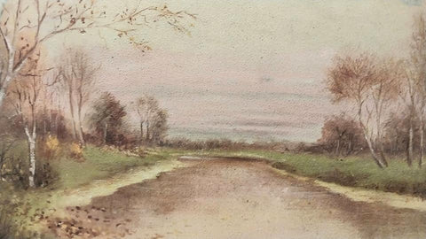 John Elwood Bundy Original 19thC Antique Indiana Winter Sunset Landscape River American Impressionist Richmond Group Oil Painting