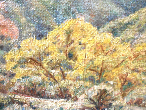 Maurice Braun Original Vintage Antique San Diego California Plein Air Impressionism Mountain and Foothills Landscape American Fine Art Oil Painting