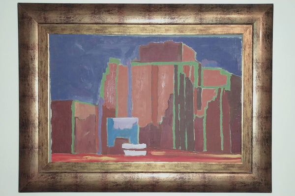 Morris Louis Vintage Post Painterly Abstract Original Washington Color Architectural Abstract Acrylic Painting