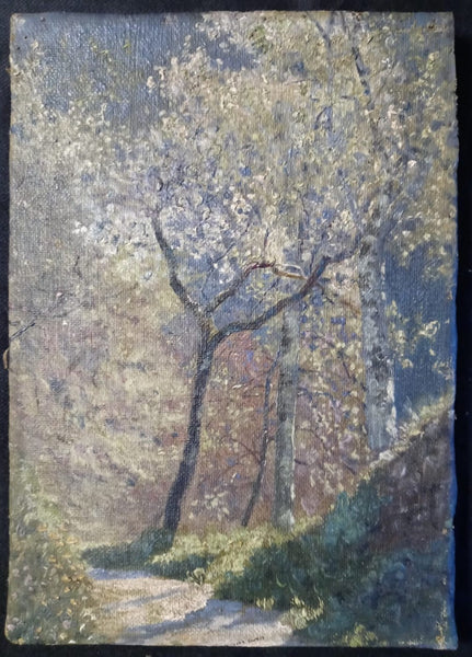 Pierre Bonnard Original Early 20th Century Antique French Art Nouveau Avant- Garde Post Impressionist Les Nabis Countryside Paysage Landscape Fine Art Oil Painting