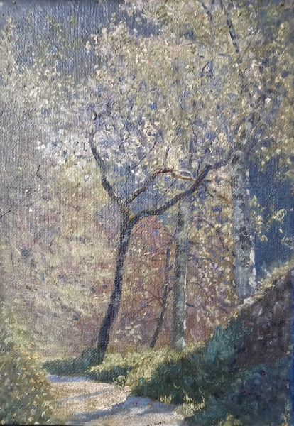 Pierre Bonnard Original Early 20th Century Antique French Art Nouveau Avant- Garde Post Impressionist Les Nabis Countryside Paysage Landscape Fine Art Oil Painting