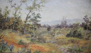 Theodore Clement Steele Original Antique California Plein Air Impressionism Landscape Oil Painting