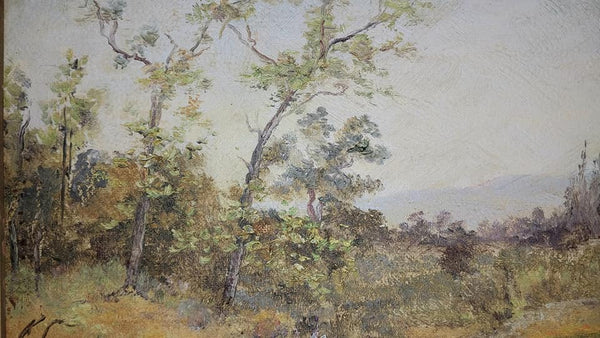 Theodore Clement Steele Original Antique California Plein Air Impressionism Landscape Oil Painting