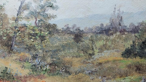 Theodore Clement Steele Original Antique California Plein Air Impressionism Landscape Oil Painting