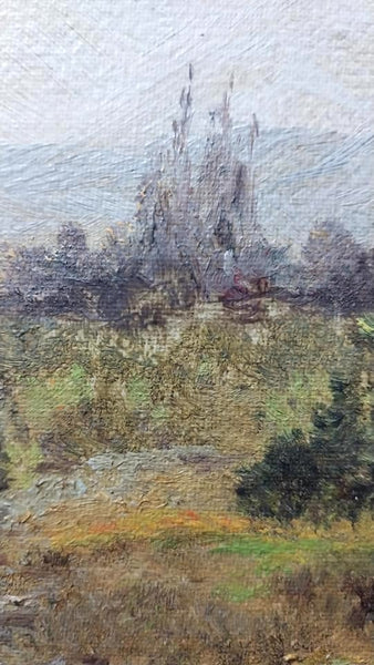 Theodore Clement Steele Original Antique California Plein Air Impressionism Landscape Oil Painting