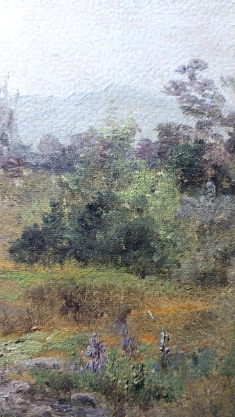 Theodore Clement Steele Original Antique California Plein Air Impressionism Landscape Oil Painting