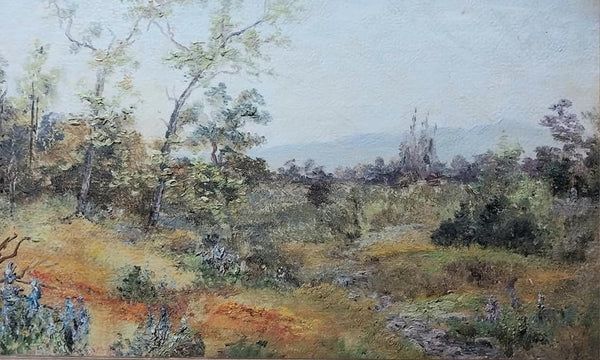 Theodore Clement Steele Original Antique California Plein Air Impressionism Landscape Oil Painting