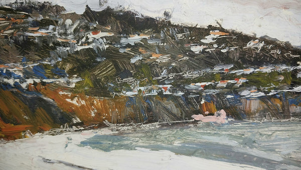 Anne Redpath Original Vintage Scottish Post Impressionist Abstract Expressionism Coastal Landscape Gouache Painting