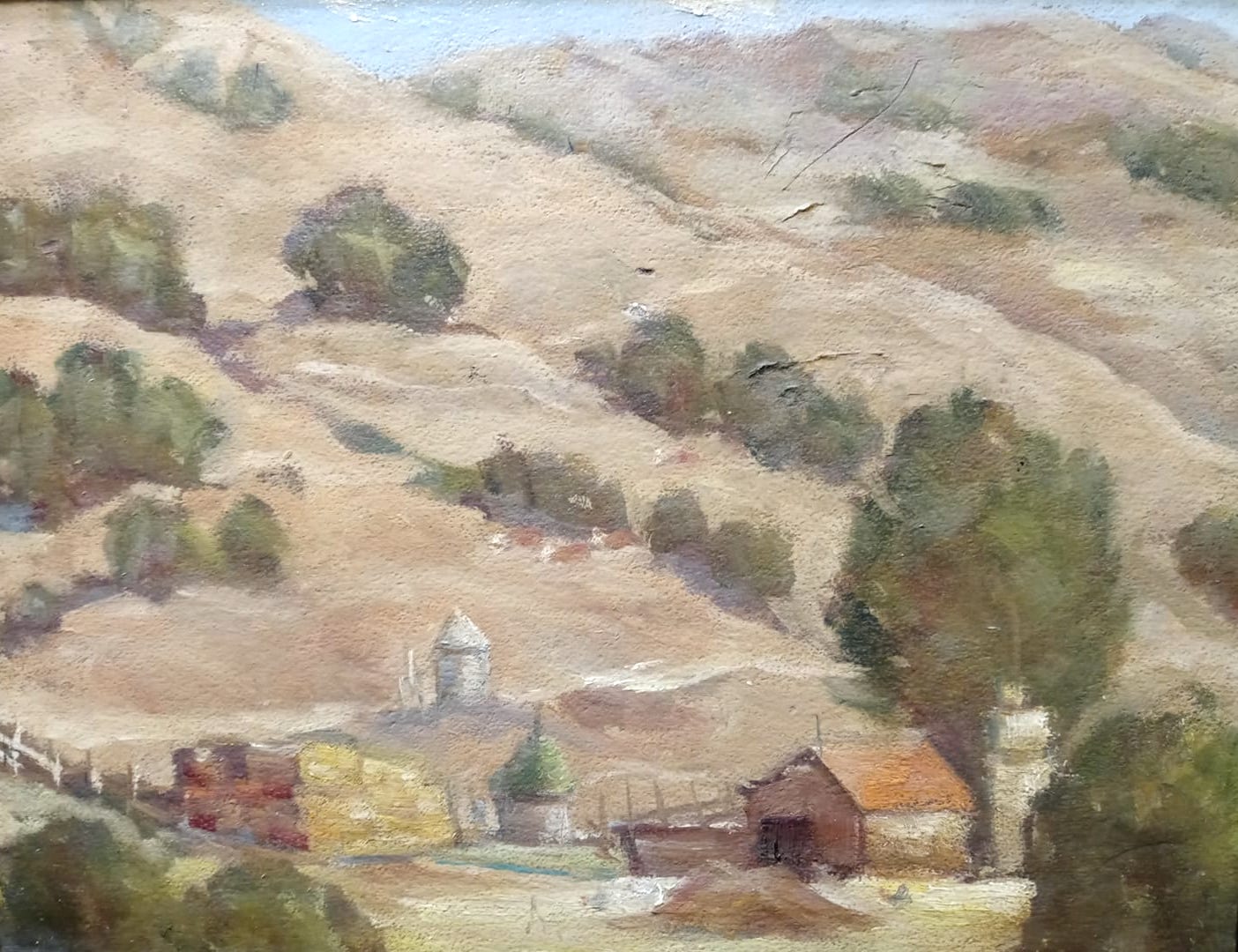 William Wendt Attributed Original Vintage "Laguna Beach Canyon" Landscape California Plein Air Impressionism American Fine Art Oil Painting