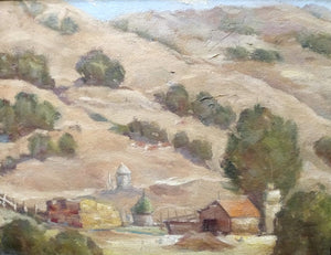 William Wendt Attributed Original Vintage "Laguna Beach Canyon" Landscape California Plein Air Impressionism American Fine Art Oil Painting