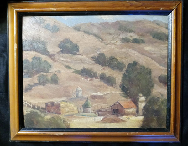 William Wendt Attributed Original Vintage "Laguna Beach Canyon" Landscape California Plein Air Impressionism American Fine Art Oil Painting