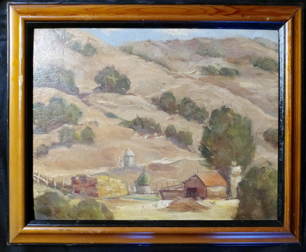 William Wendt Attributed Original Vintage "Laguna Beach Canyon" Landscape California Plein Air Impressionism American Fine Art Oil Painting