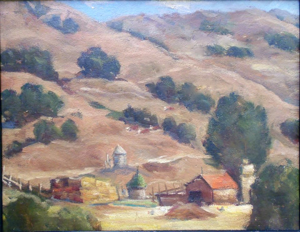 William Wendt Attributed Original Vintage "Laguna Beach Canyon" Landscape California Plein Air Impressionism American Fine Art Oil Painting