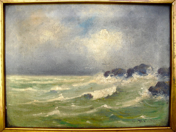 Alfred Thompson Bricher Original Antique Hudson River School American Seascape Coastal Oil Painting Alfred Bricher