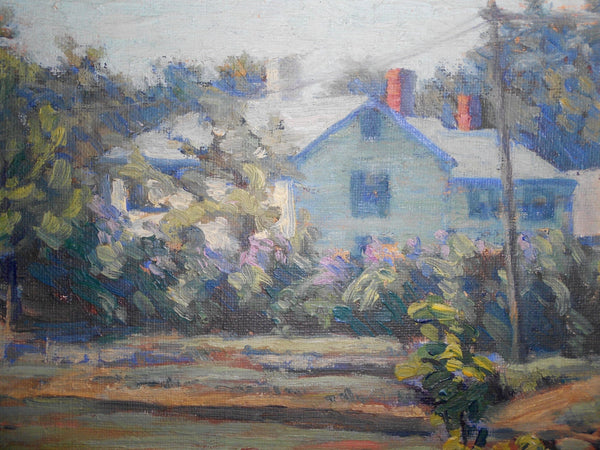 Alson Skinner Clark Original California Plein Air Vintage Antique American Impressionist Landscape With Cottage Oil Painting