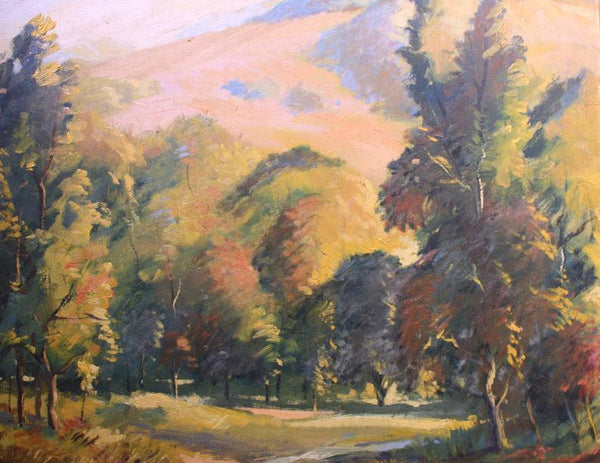 Arthur J Hammond Original Vintage California Plein Air Impressionist Mountain Landscape American Art Oil Painting