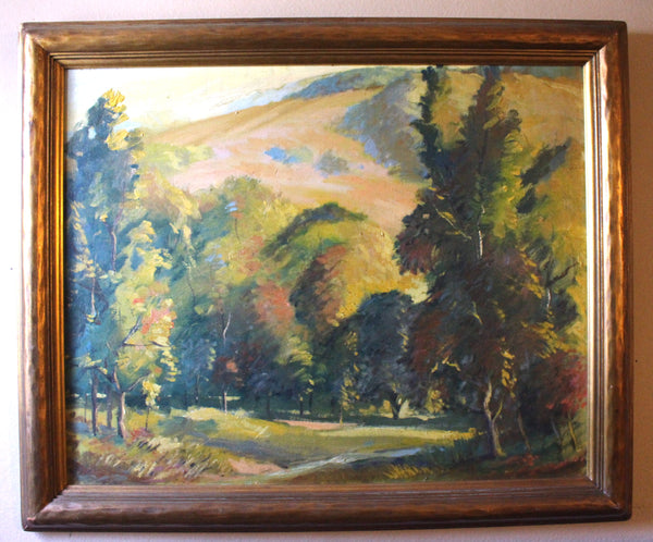 Arthur J Hammond Original Vintage California Plein Air Impressionist Mountain Landscape American Art Oil Painting