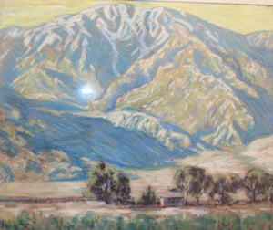 Arthur Frank Mathews Original Vintage California Plein Air Impressionist American Arts And Crafts Movement Pastel Landscape Painting 2 of 2