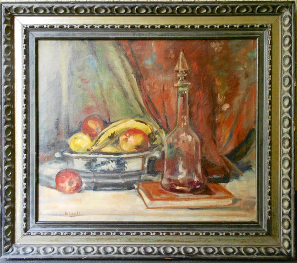 Alfred Richard Mitchell Original Vintage Alfred Mitchell San Diego California Post Impressionist Still Life Fine American Art Oil Painting