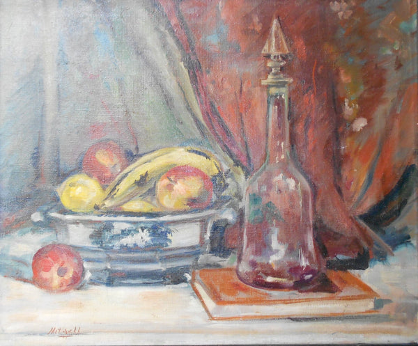 Alfred Richard Mitchell Original Vintage Alfred Mitchell San Diego California Post Impressionist Still Life Fine American Art Oil Painting