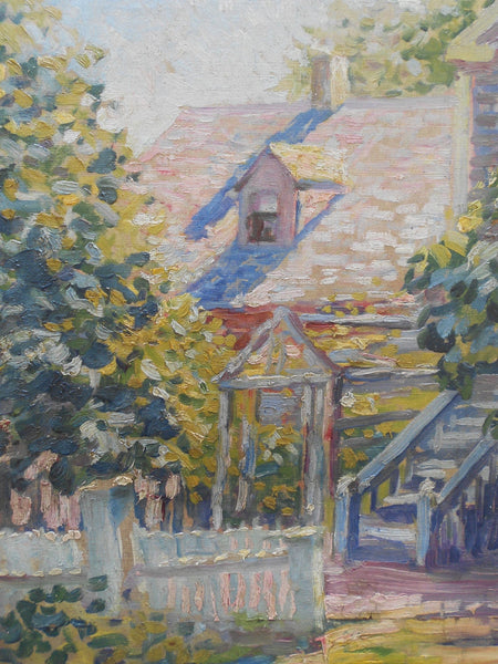 Clarence Raymond Johnson Original Vintage Pennsylvania Los Angeles California Plein Air Impressionist Landscape American Art Oil Painting