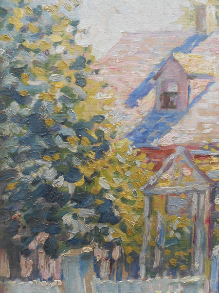 Clarence Raymond Johnson Original Vintage Pennsylvania Los Angeles California Plein Air Impressionist Landscape American Art Oil Painting