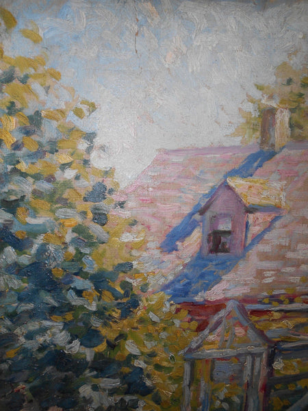 Clarence Raymond Johnson Original Vintage Pennsylvania Los Angeles California Plein Air Impressionist Landscape American Art Oil Painting