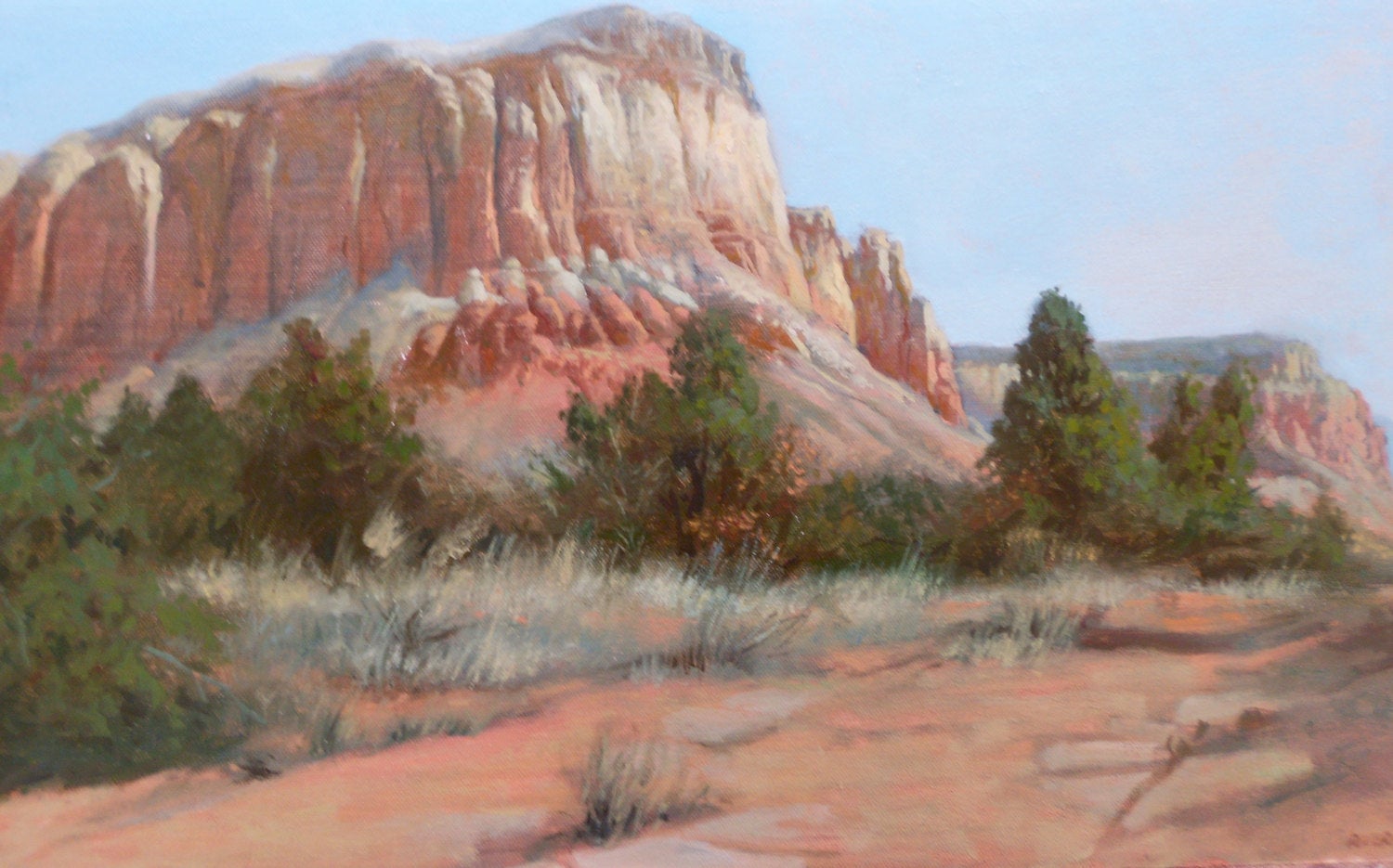 Elias Rivera Original Vintage Modern Monument Valley Contemporary Plein Air Desert Impressionist Landscape American Fine Art Oil Painting