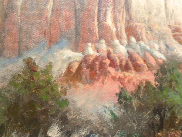 Elias Rivera Original Vintage Modern Monument Valley Contemporary Plein Air Desert Impressionist Landscape American Fine Art Oil Painting