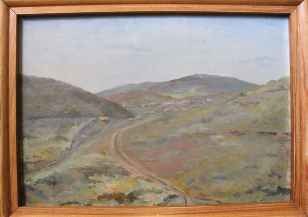 Original Vintage Antique Granville Redmond California Plein Air Impressionist Landscape American Fine Art Oil Painting Signed