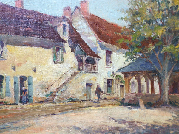 Paul Emile Lecomte  Antique l'Ecole des Beaux-Arts Paris French Impressionist Château de Cheverny Landscape Original Gallery Oil Painting