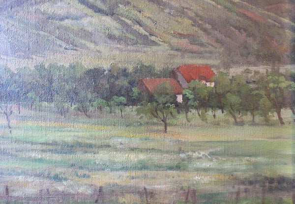 Alfred Mitchell Original Vintage San Diego Mountains Southern California Plein Air Post Impressionist Landscape Oil Painting