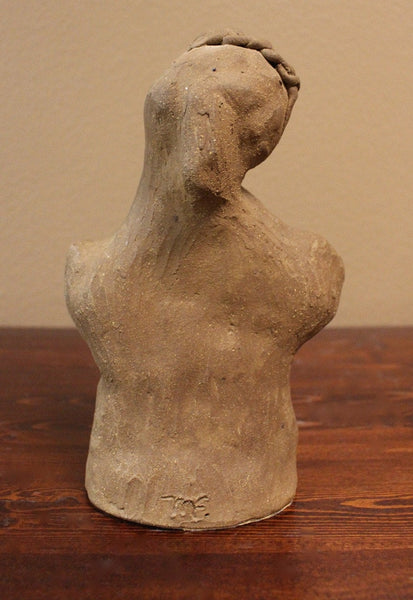 Original Mark Flood Vintage Surreal Modernist Figural Abstract Pottery Sculpture American Modern Contemporary Fine Art