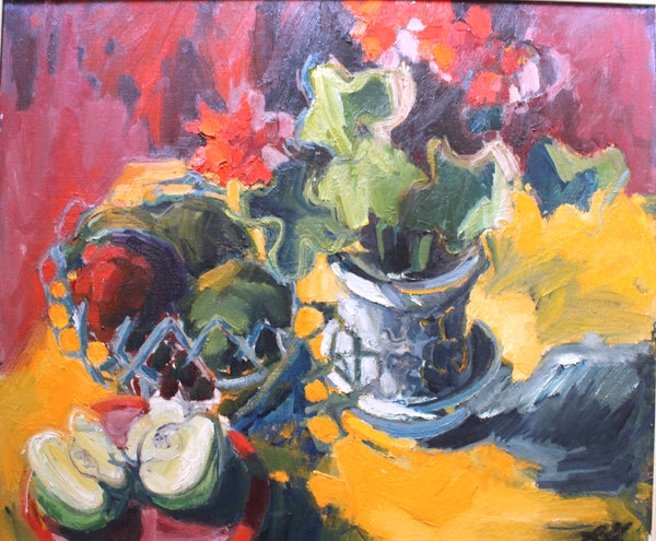 Roger Marcel Limouse Original Vintage French Fauve Post Impressionist Still Life European Oil Painting Painters of Poetic Reality