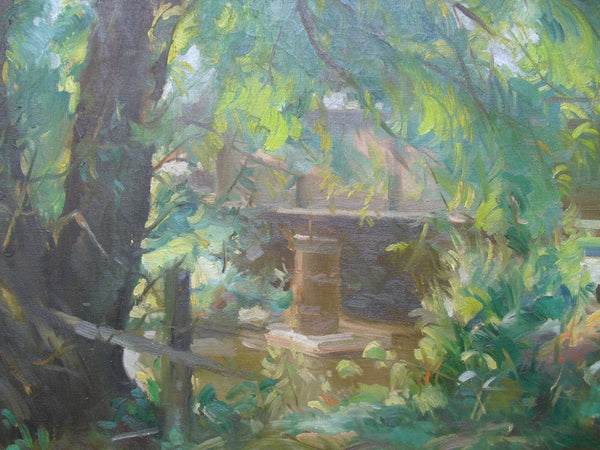 Robert E Motley Original Washington Art Club Vintage Post Impressionist American Landscape Fine Art Oil Painting