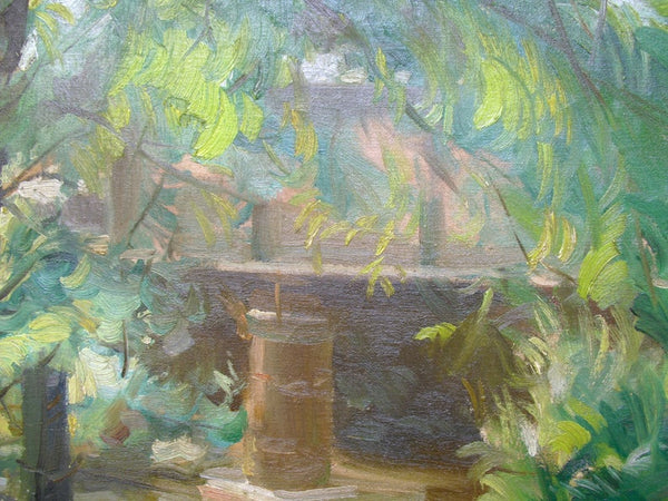 Robert E Motley Original Washington Art Club Vintage Post Impressionist American Landscape Fine Art Oil Painting