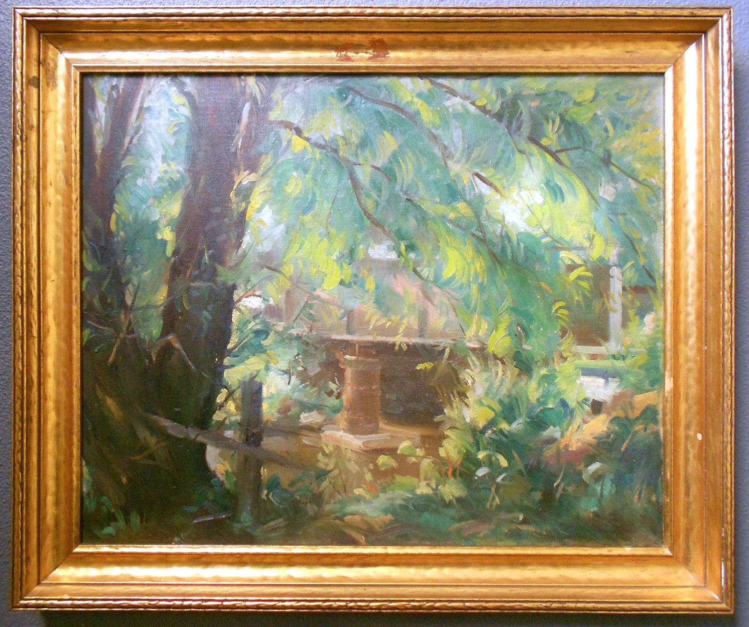 Robert E Motley Original Washington Art Club Vintage Post Impressionist American Landscape Fine Art Oil Painting
