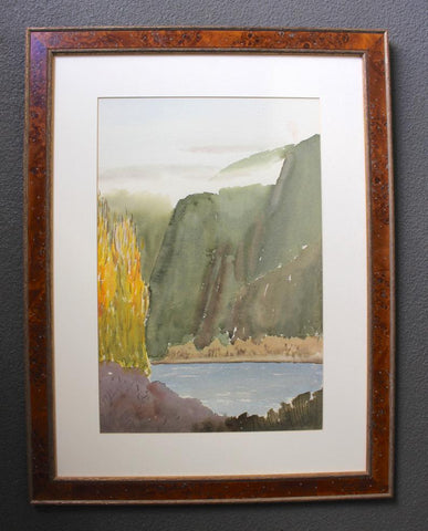 Robert Uecker Original Vintage California Watercolor Society Chouinard Art Los Angeles American Landscape Painting