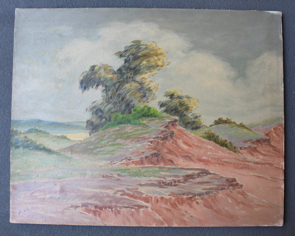 William Alexander Griffith Original Vintage Antique California Plein Air Impressionist Landscape American Fine Art Oil Painting Sand Dunes 1