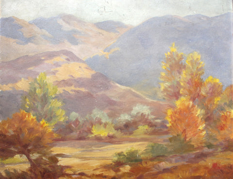William Arthur Paxton William Paxton Original Antique California Plein Air Impressionist Mountain Landscape Oil Painting Fine American Art