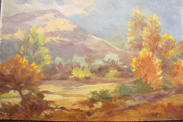 William Arthur Paxton William Paxton Original Antique California Plein Air Impressionist Mountain Landscape Oil Painting Fine American Art