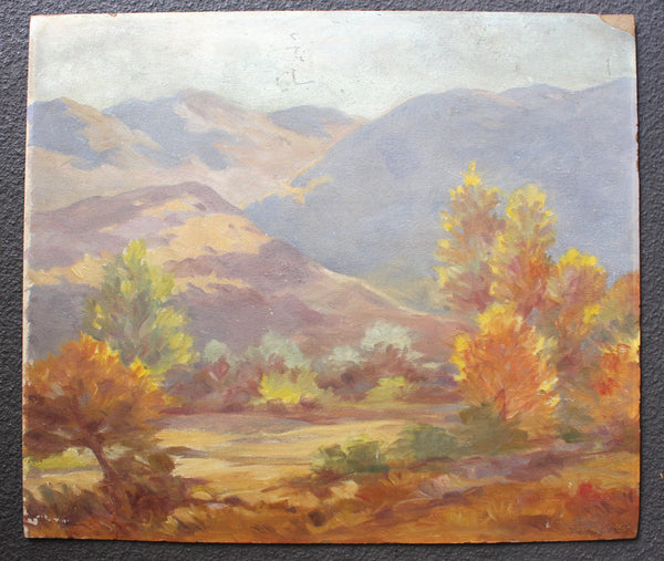 William Arthur Paxton William Paxton Original Antique California Plein Air Impressionist Mountain Landscape Oil Painting Fine American Art