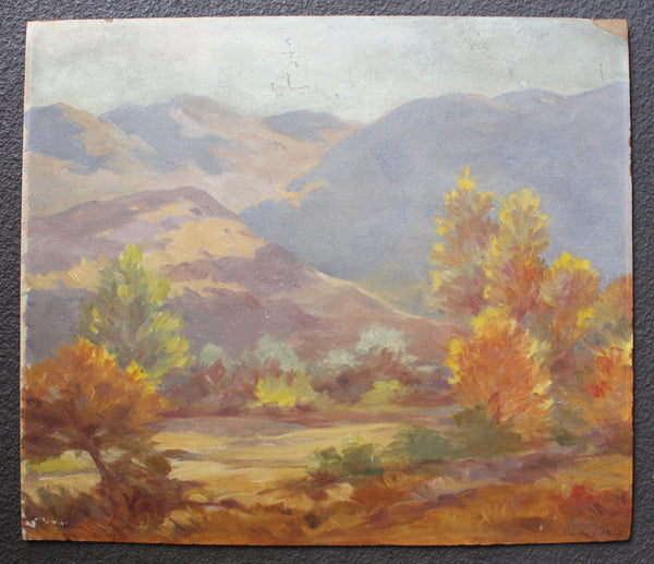 William Arthur Paxton William Paxton Original Antique California Plein Air Impressionist Mountain Landscape Oil Painting Fine American Art