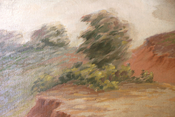 William Alexander Griffith Original Vintage Antique California Plein Air Impressionist Landscape American Fine Art Oil Painting Sand Dunes 2