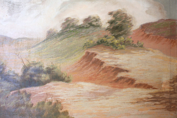 William Alexander Griffith Original Vintage Antique California Plein Air Impressionist Landscape American Fine Art Oil Painting Sand Dunes 2