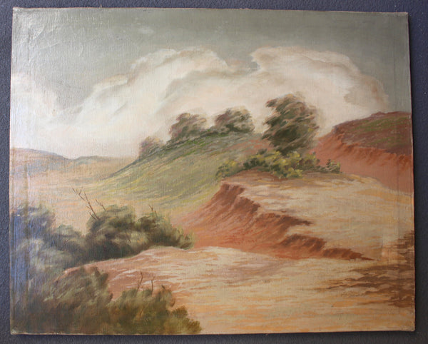 William Alexander Griffith Original Vintage Antique California Plein Air Impressionist Landscape American Fine Art Oil Painting Sand Dunes 2